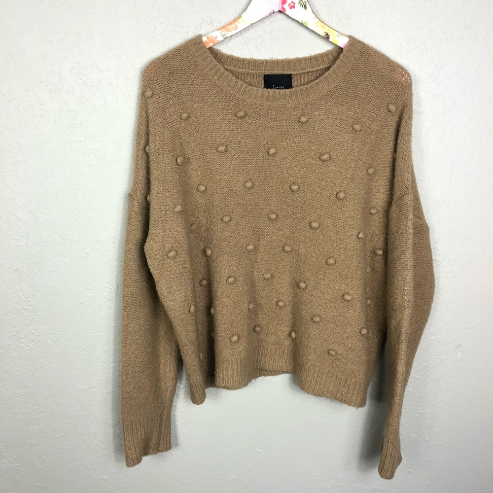 Lumiere | Pom Pom Textured Oversized Sweater - Picture 4 of 8